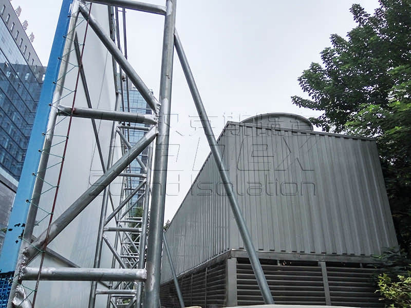 商業(yè)屋面裙樓中央空調(diào)冷卻塔降噪方案！降噪？減振誰為主？